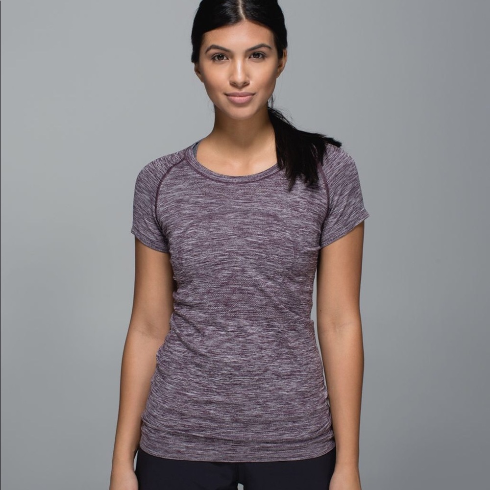 LULULEMON Swiftly Short Sleeve Black Cherry